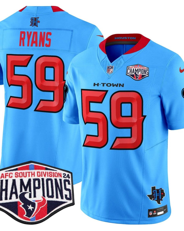 Men's Houston Texans 2024 AFC South Division Champions Patch Vapor Limited Jersey - All Stitched HOUTEX_KDZ - KINDOZY