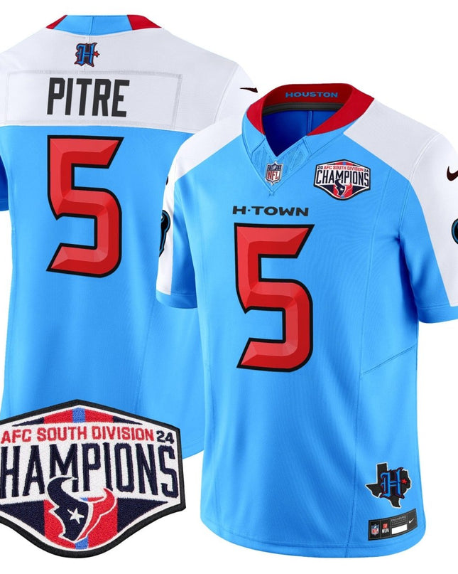 Men's Houston Texans 2024 AFC South Division Champions Patch Vapor Limited Jersey - All Stitched HOUTEX_KDZ - KINDOZY