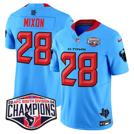 Men's Houston Texans 2024 AFC South Division Champions Patch Vapor Limited Jersey - All Stitched HOUTEX_KDZ - KINDOZY