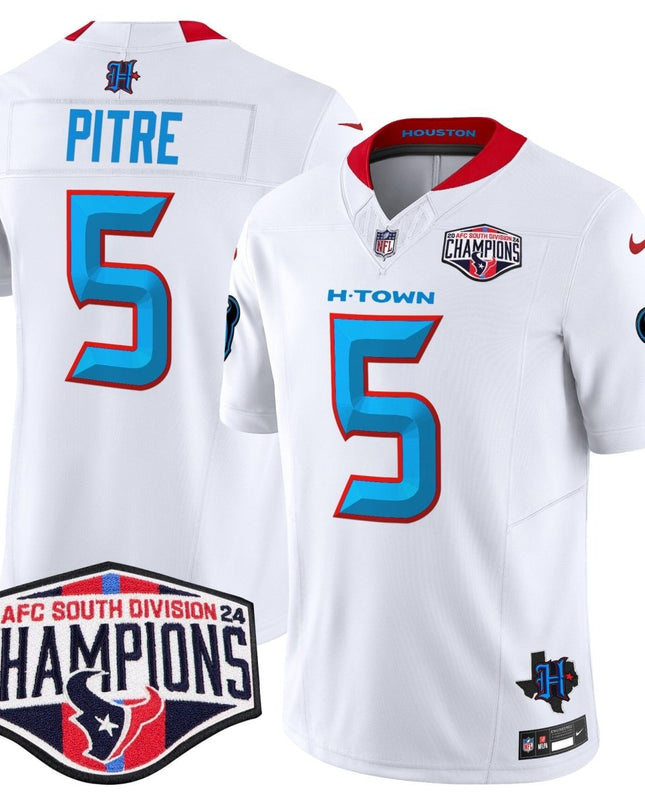 Men's Houston Texans 2024 AFC South Division Champions Patch Vapor Limited Jersey - All Stitched HOUTEX_KDZ - KINDOZY