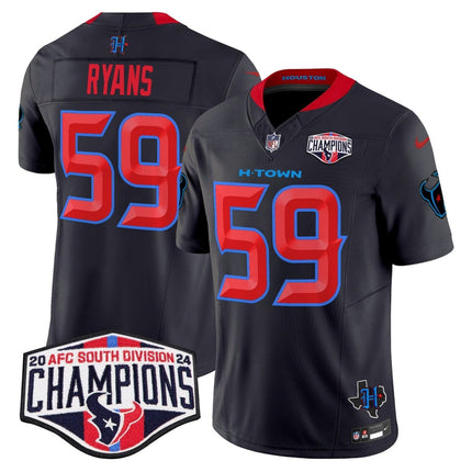 Men's Houston Texans 2024 AFC South Division Champions Patch Vapor Limited Jersey - All Stitched HOUTEX_KDZ - KINDOZY