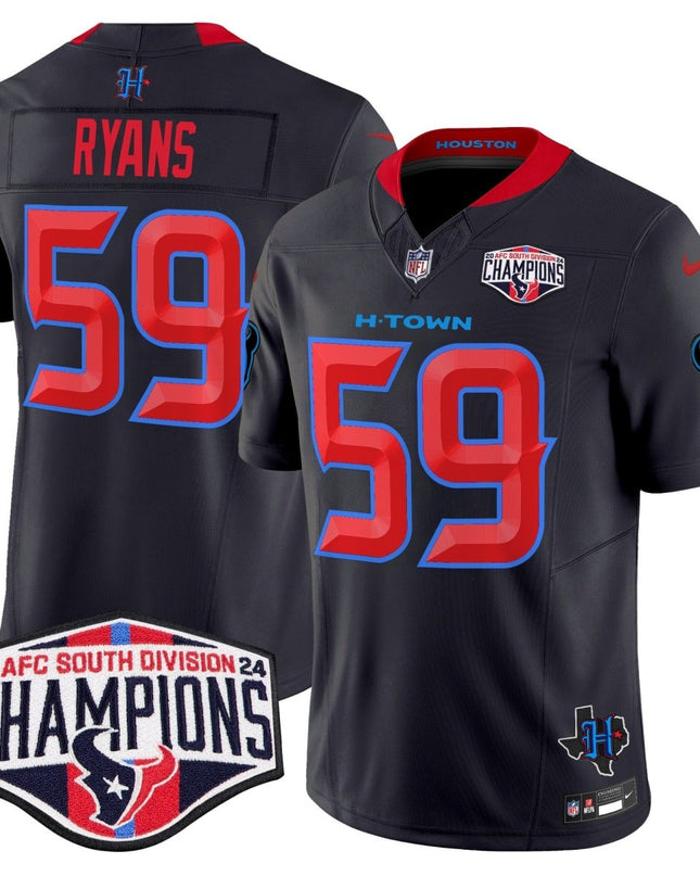 Men's Houston Texans 2024 AFC South Division Champions Patch Vapor Limited Jersey - All Stitched HOUTEX_KDZ - KINDOZY
