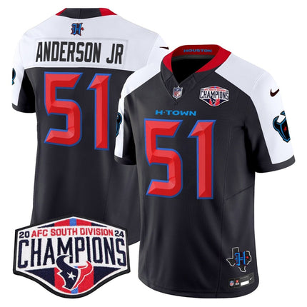 Men's Houston Texans 2024 AFC South Division Champions Patch Vapor Limited Jersey - All Stitched HOUTEX_KDZ - KINDOZY
