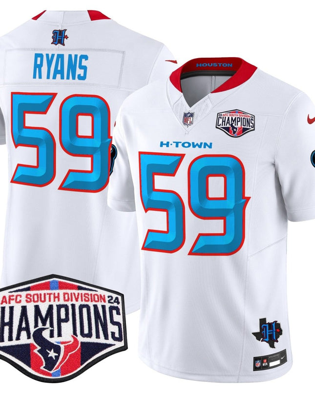 Men's Houston Texans 2024 AFC South Division Champions Patch Vapor Limited Jersey - All Stitched HOUTEX_KDZ - KINDOZY