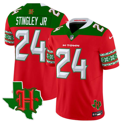 Men's Houston Texans 2024 Christmas Vapor Limited Jersey - All Stitched HOUTEX_KDZ - KINDOZY