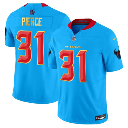 Men's Houston Texans 2024 Gold Trim Vapor Limited Jersey - All Stitched HOUTEX_KDZ - KINDOZY