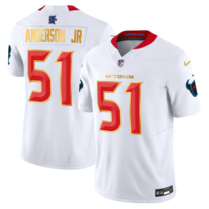Men's Houston Texans 2024 Gold Trim Vapor Limited Jersey - All Stitched HOUTEX_KDZ - KINDOZY