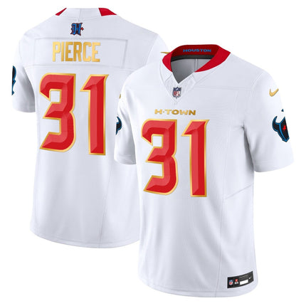 Men's Houston Texans 2024 Gold Trim Vapor Limited Jersey - All Stitched HOUTEX_KDZ - KINDOZY