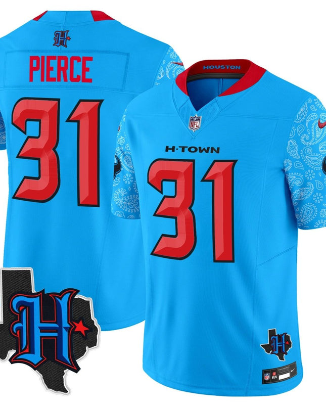 Men's Houston Texans 2024 Texas Patch Vapor Limited Jersey V4 - All Stitched HOUTEX_KDZ - KINDOZY