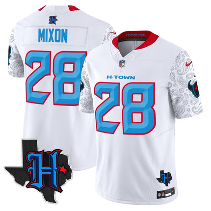 Men's Houston Texans 2024 Texas Patch Vapor Limited Jersey V4 - All Stitched HOUTEX_KDZ - KINDOZY