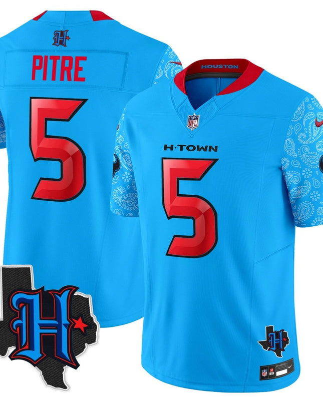 Men's Houston Texans 2024 Texas Patch Vapor Limited Jersey V4 - All Stitched HOUTEX_KDZ - KINDOZY