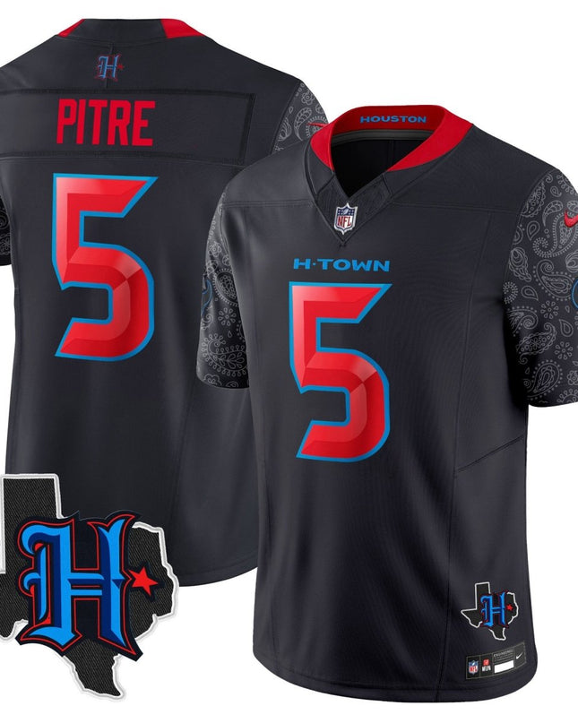 Men's Houston Texans 2024 Texas Patch Vapor Limited Jersey V4 - All Stitched HOUTEX_KDZ - KINDOZY