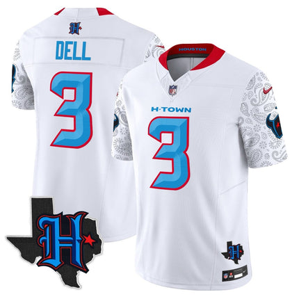 Men's Houston Texans 2024 Texas Patch Vapor Limited Jersey V4 - All Stitched HOUTEX_KDZ - KINDOZY