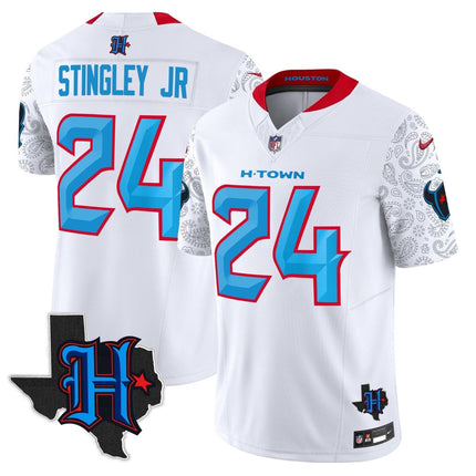 Men's Houston Texans 2024 Texas Patch Vapor Limited Jersey V4 - All Stitched HOUTEX_KDZ - KINDOZY
