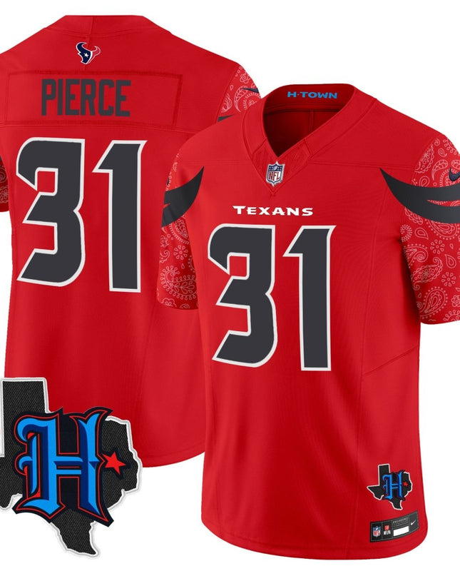 Men's Houston Texans 2024 Texas Patch Vapor Limited Jersey V4 - All Stitched HOUTEX_KDZ - KINDOZY