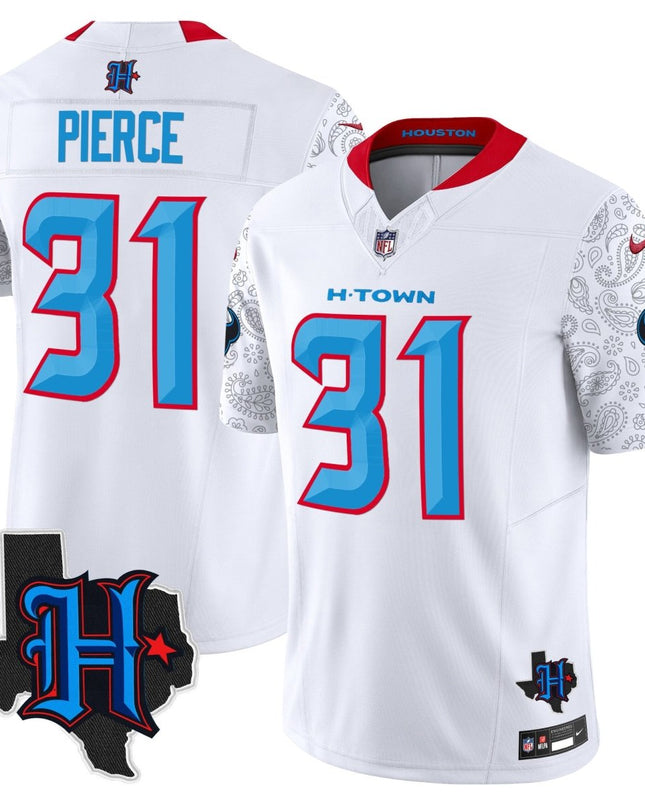 Men's Houston Texans 2024 Texas Patch Vapor Limited Jersey V4 - All Stitched HOUTEX_KDZ - KINDOZY