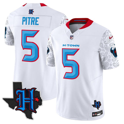 Men's Houston Texans 2024 Texas Patch Vapor Limited Jersey V4 - All Stitched HOUTEX_KDZ - KINDOZY