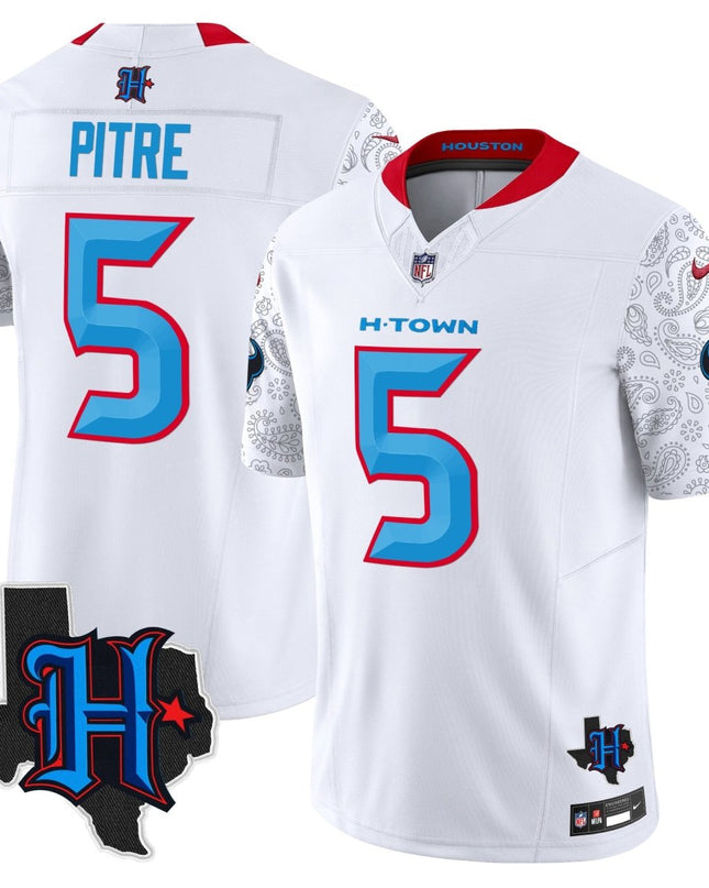Men's Houston Texans 2024 Texas Patch Vapor Limited Jersey V4 - All Stitched HOUTEX_KDZ - KINDOZY