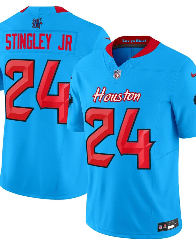 Men's Houston Texans 2024 Vapor Limited Jersey V4 - All Stitched HOUTEX_KDZ - KINDOZY