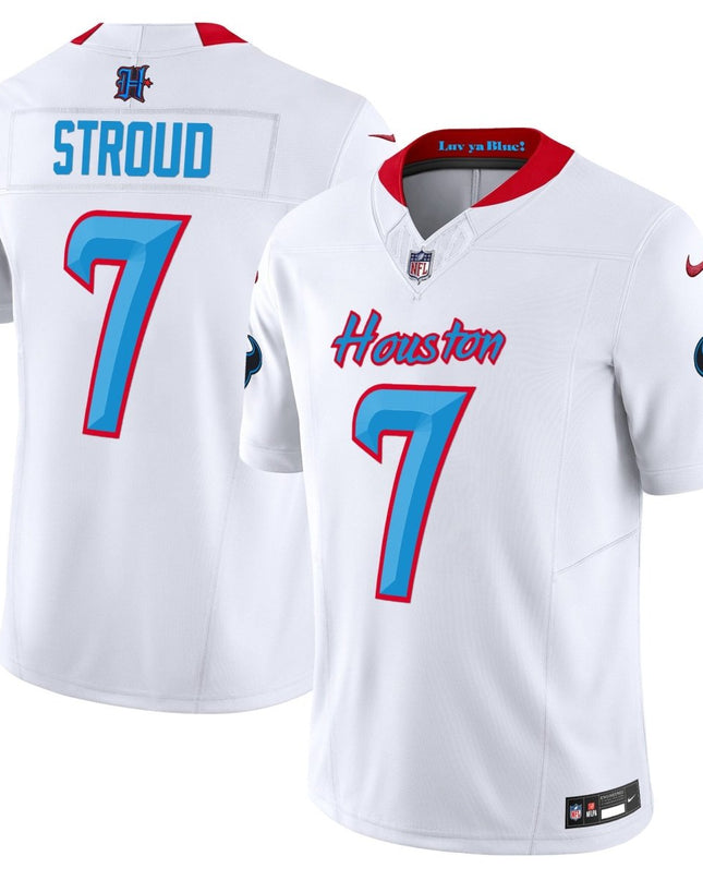 Men's Houston Texans 2024 Vapor Limited Jersey V4 - All Stitched HOUTEX_KDZ - KINDOZY