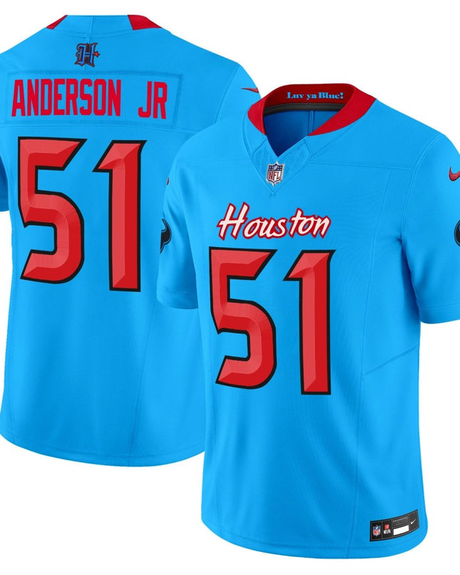 Men's Houston Texans 2024 Vapor Limited Jersey V4 - All Stitched HOUTEX_KDZ - KINDOZY