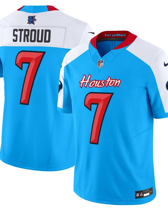 Men's Houston Texans 2024 Vapor Limited Jersey V4 - All Stitched HOUTEX_KDZ - KINDOZY