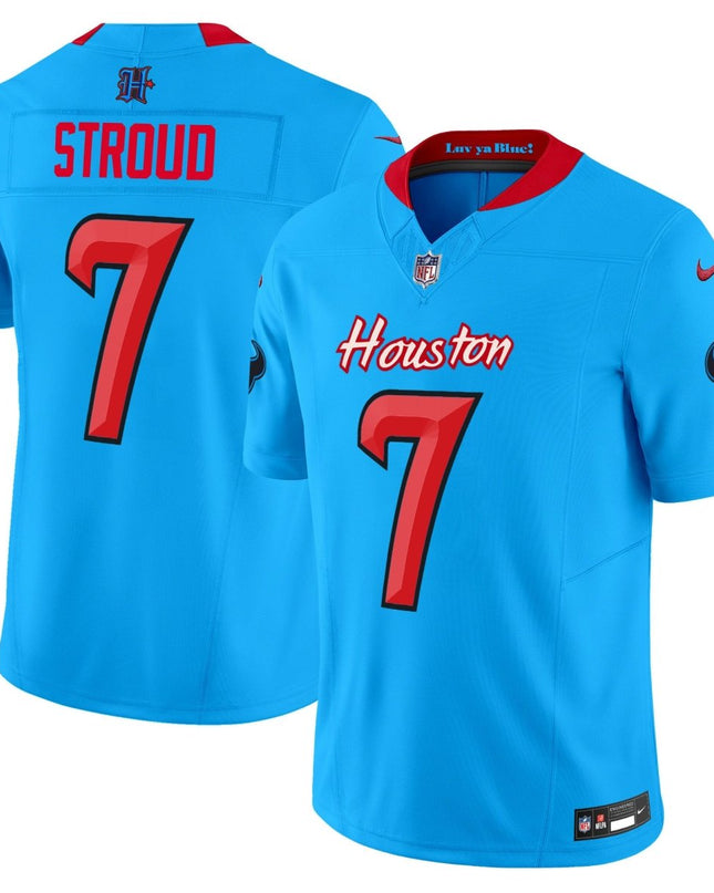 Men's Houston Texans 2024 Vapor Limited Jersey V4 - All Stitched HOUTEX_KDZ - KINDOZY