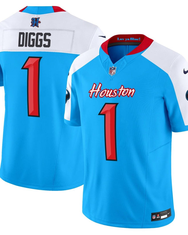 Men's Houston Texans 2024 Vapor Limited Jersey V4 - All Stitched HOUTEX_KDZ - KINDOZY