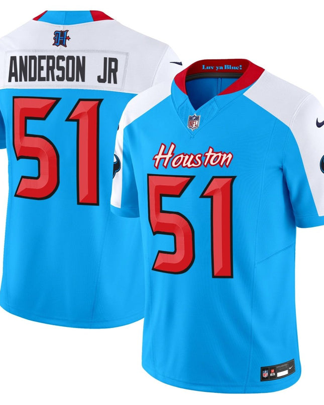 Men's Houston Texans 2024 Vapor Limited Jersey V4 - All Stitched HOUTEX_KDZ - KINDOZY