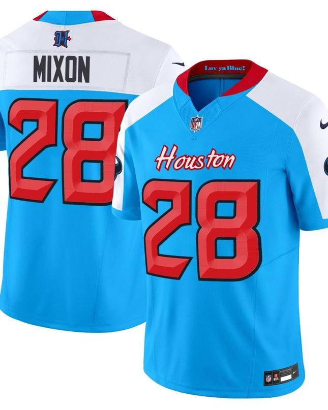 Men's Houston Texans 2024 Vapor Limited Jersey V4 - All Stitched HOUTEX_KDZ - KINDOZY