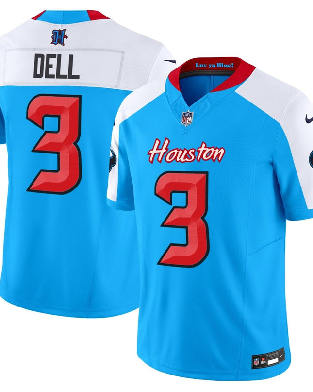 Men's Houston Texans 2024 Vapor Limited Jersey V4 - All Stitched HOUTEX_KDZ - KINDOZY