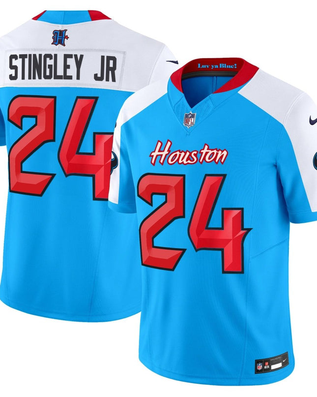Men's Houston Texans 2024 Vapor Limited Jersey V4 - All Stitched HOUTEX_KDZ - KINDOZY