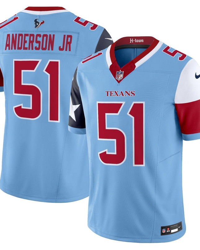Men's Houston Texans 2024 Vapor Limited Jersey V5 - All Stitched HOUTEX_KDZ - KINDOZY