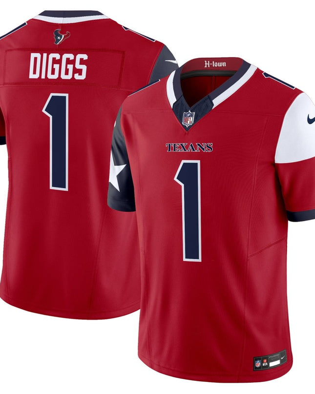 Men's Houston Texans 2024 Vapor Limited Jersey V5 - All Stitched HOUTEX_KDZ - KINDOZY
