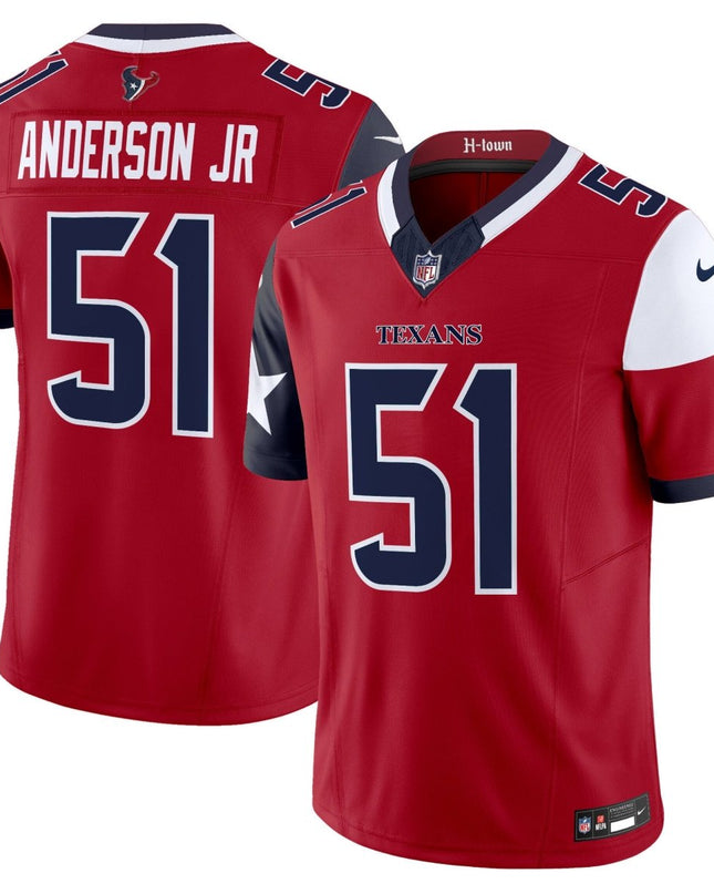 Men's Houston Texans 2024 Vapor Limited Jersey V5 - All Stitched HOUTEX_KDZ - KINDOZY