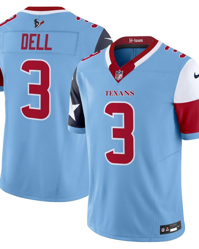 Men's Houston Texans 2024 Vapor Limited Jersey V5 - All Stitched HOUTEX_KDZ - KINDOZY