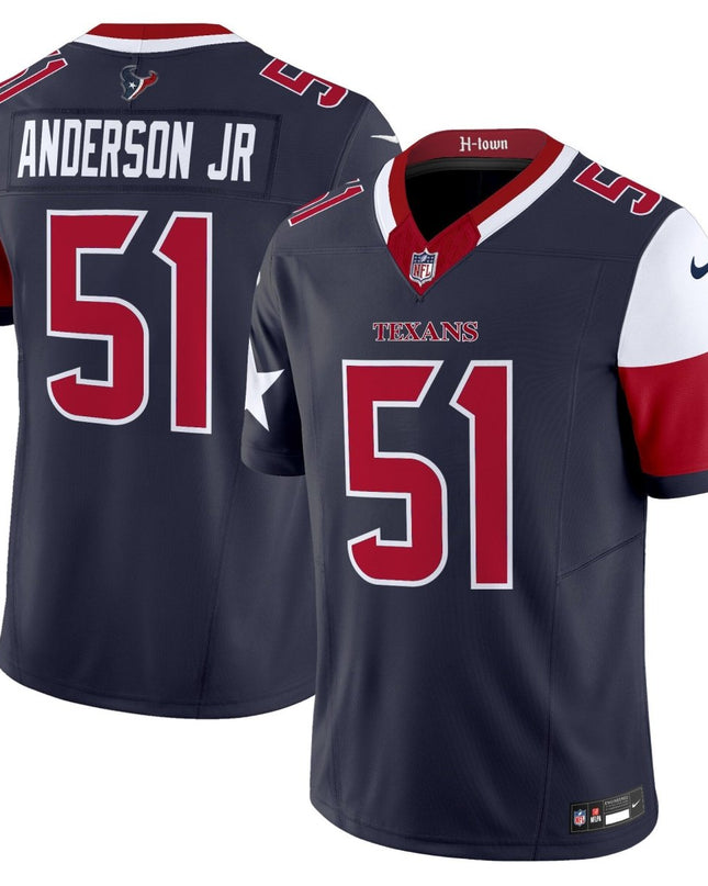 Men's Houston Texans 2024 Vapor Limited Jersey V5 - All Stitched HOUTEX_KDZ - KINDOZY