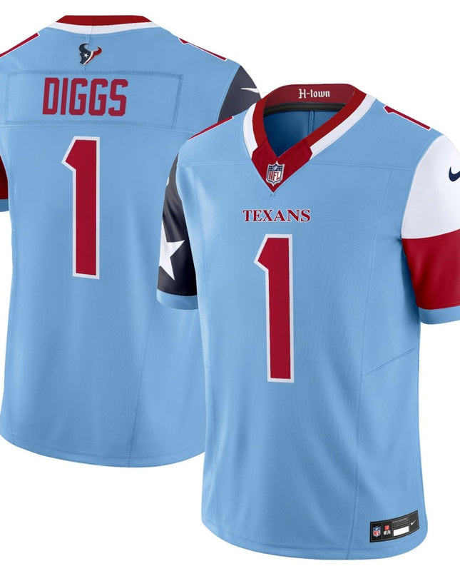 Men's Houston Texans 2024 Vapor Limited Jersey V5 - All Stitched HOUTEX_KDZ - KINDOZY