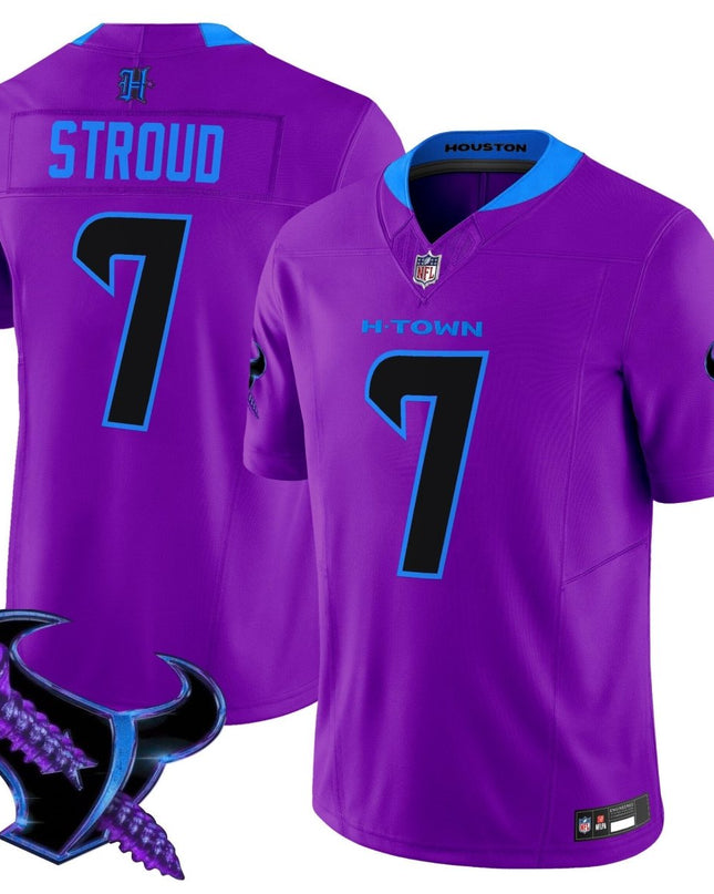 Men's Houston Texans 2025 DJ Screw Vapor Limited Jersey - All Stitched HOUTEX_KDZ - KINDOZY
