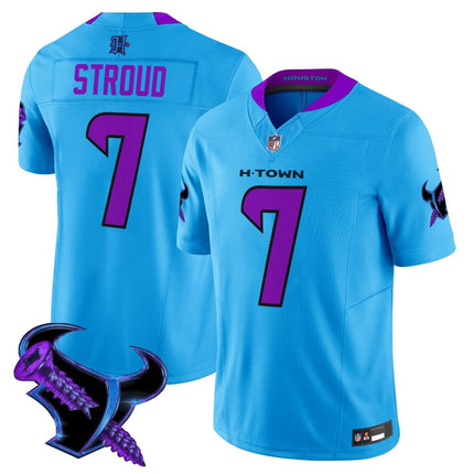 Men's Houston Texans 2025 DJ Screw Vapor Limited Jersey - All Stitched HOUTEX_KDZ - KINDOZY