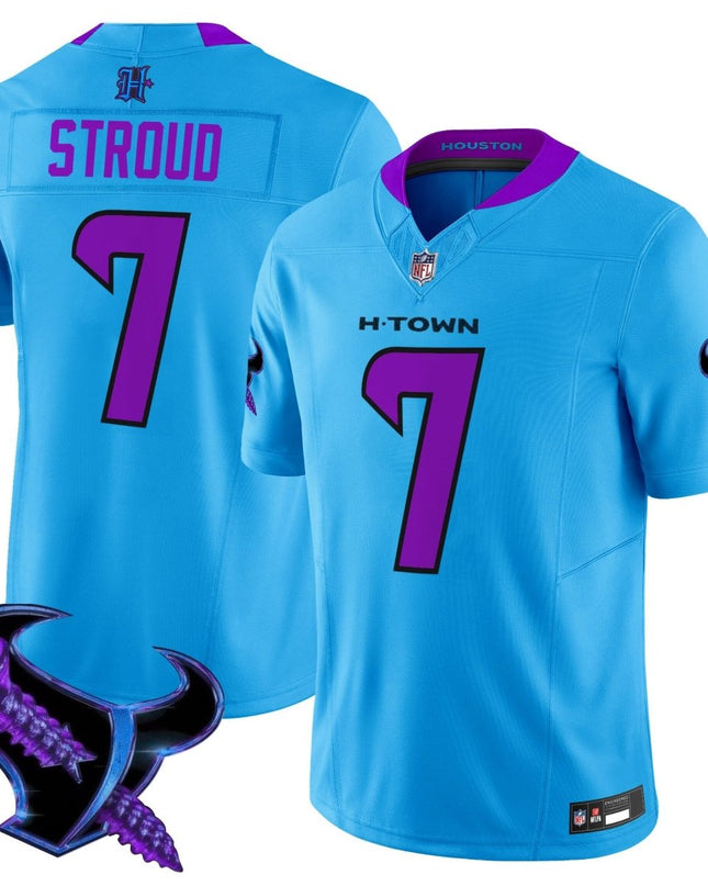 Men's Houston Texans 2025 DJ Screw Vapor Limited Jersey - All Stitched HOUTEX_KDZ - KINDOZY