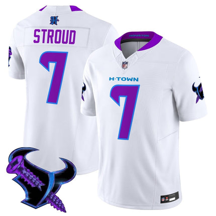 Men's Houston Texans 2025 DJ Screw Vapor Limited Jersey - All Stitched HOUTEX_KDZ - KINDOZY