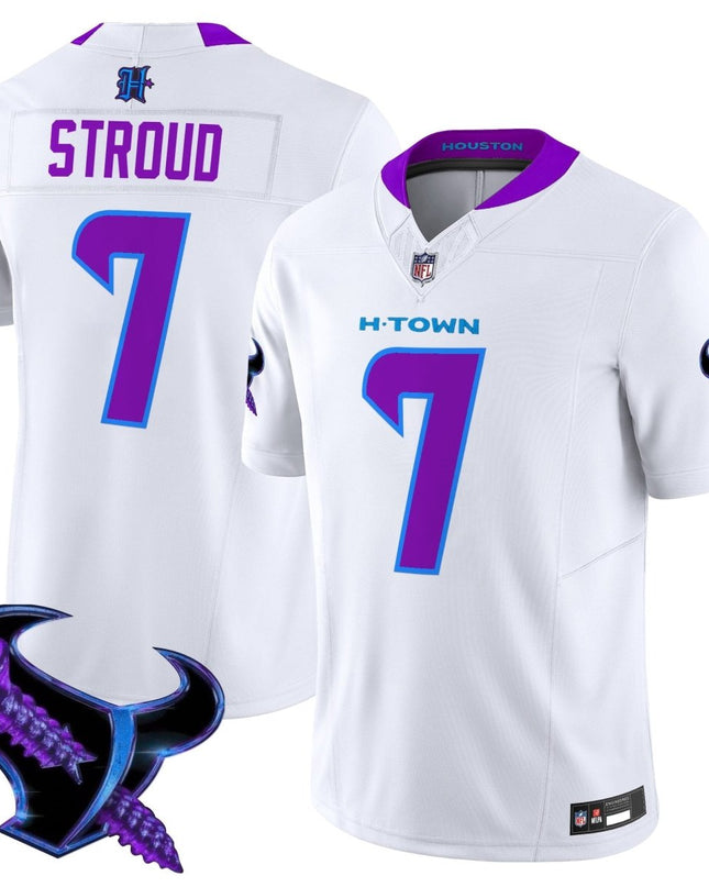 Men's Houston Texans 2025 DJ Screw Vapor Limited Jersey - All Stitched HOUTEX_KDZ - KINDOZY