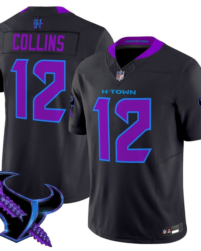 Men's Houston Texans 2025 DJ Screw Vapor Limited Jersey - All Stitched HOUTEX_KDZ - KINDOZY