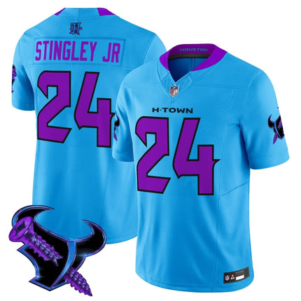 Men's Houston Texans 2025 DJ Screw Vapor Limited Jersey - All Stitched HOUTEX_KDZ - KINDOZY