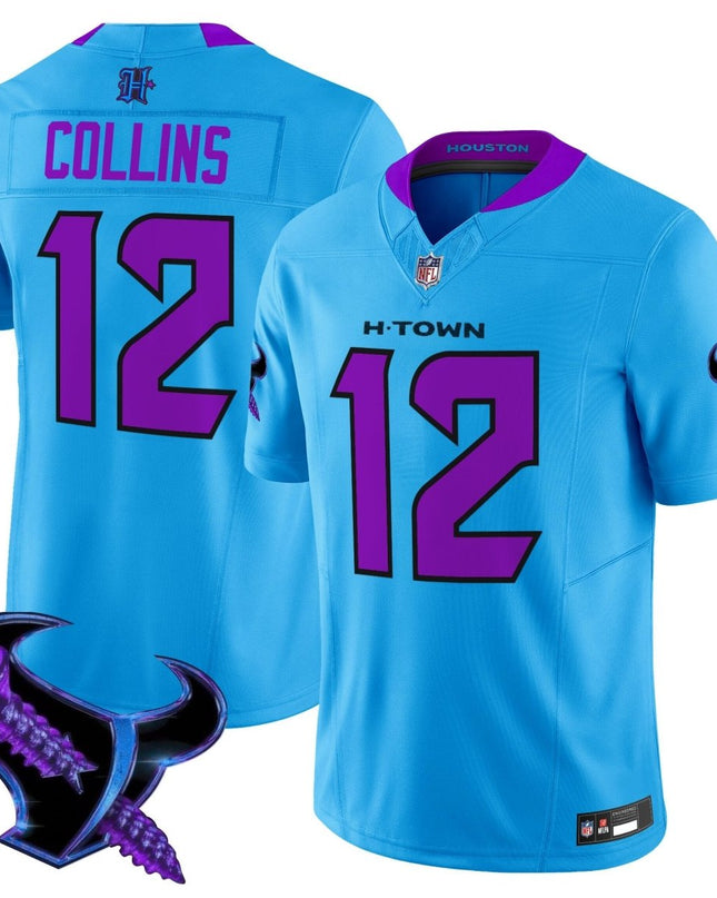 Men's Houston Texans 2025 DJ Screw Vapor Limited Jersey - All Stitched HOUTEX_KDZ - KINDOZY