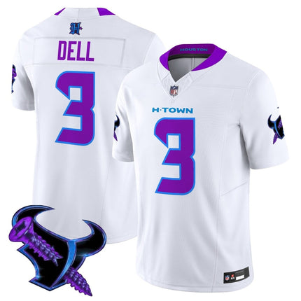 Men's Houston Texans 2025 DJ Screw Vapor Limited Jersey - All Stitched HOUTEX_KDZ - KINDOZY