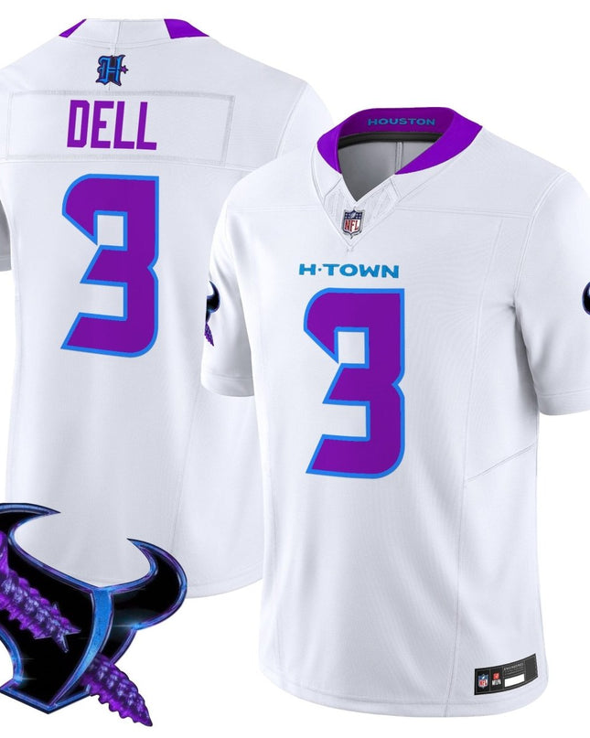 Men's Houston Texans 2025 DJ Screw Vapor Limited Jersey - All Stitched HOUTEX_KDZ - KINDOZY