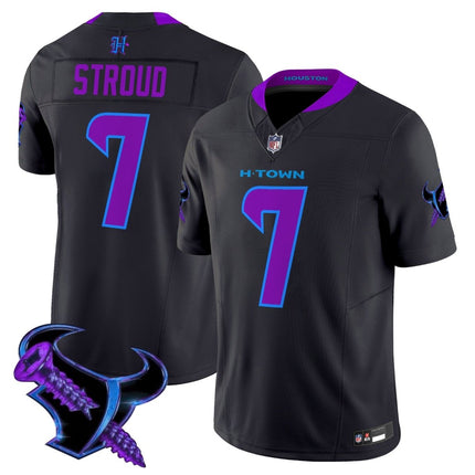 Men's Houston Texans 2025 DJ Screw Vapor Limited Jersey - All Stitched HOUTEX_KDZ - KINDOZY