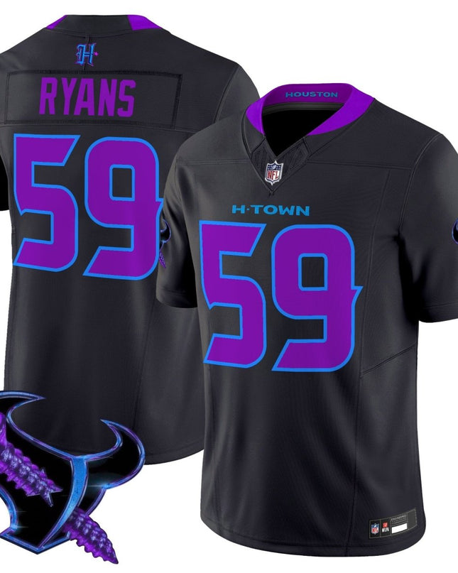 Men's Houston Texans 2025 DJ Screw Vapor Limited Jersey - All Stitched HOUTEX_KDZ - KINDOZY